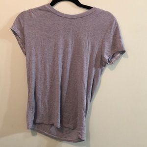 Tight blue and white striped shirt sleeve